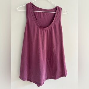 Lululemon Athletica Love Tank Purple Pima Cotton Racerback Top